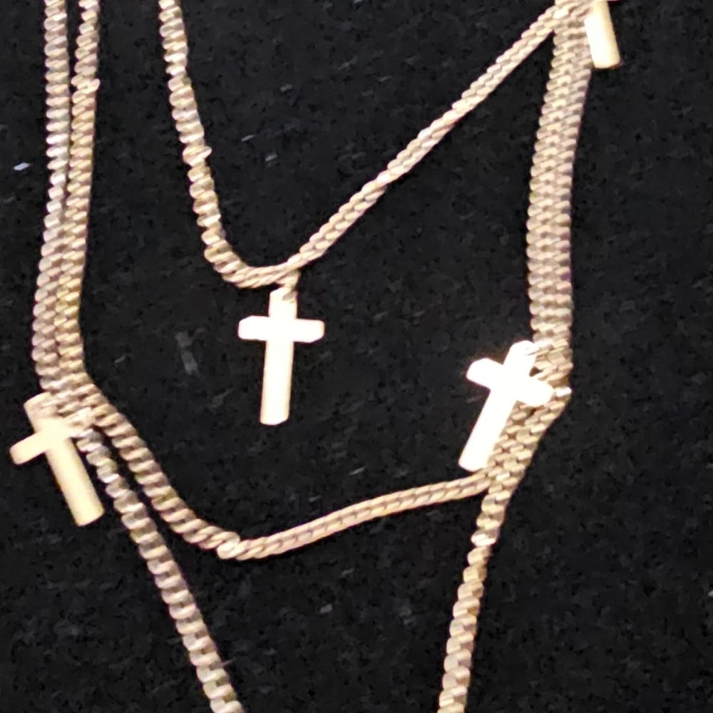Gold Cross Pendant Necklace